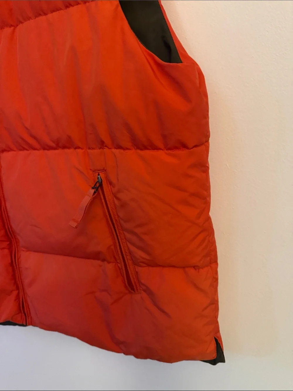 J. Crew Orange Quilted Puffer Vest